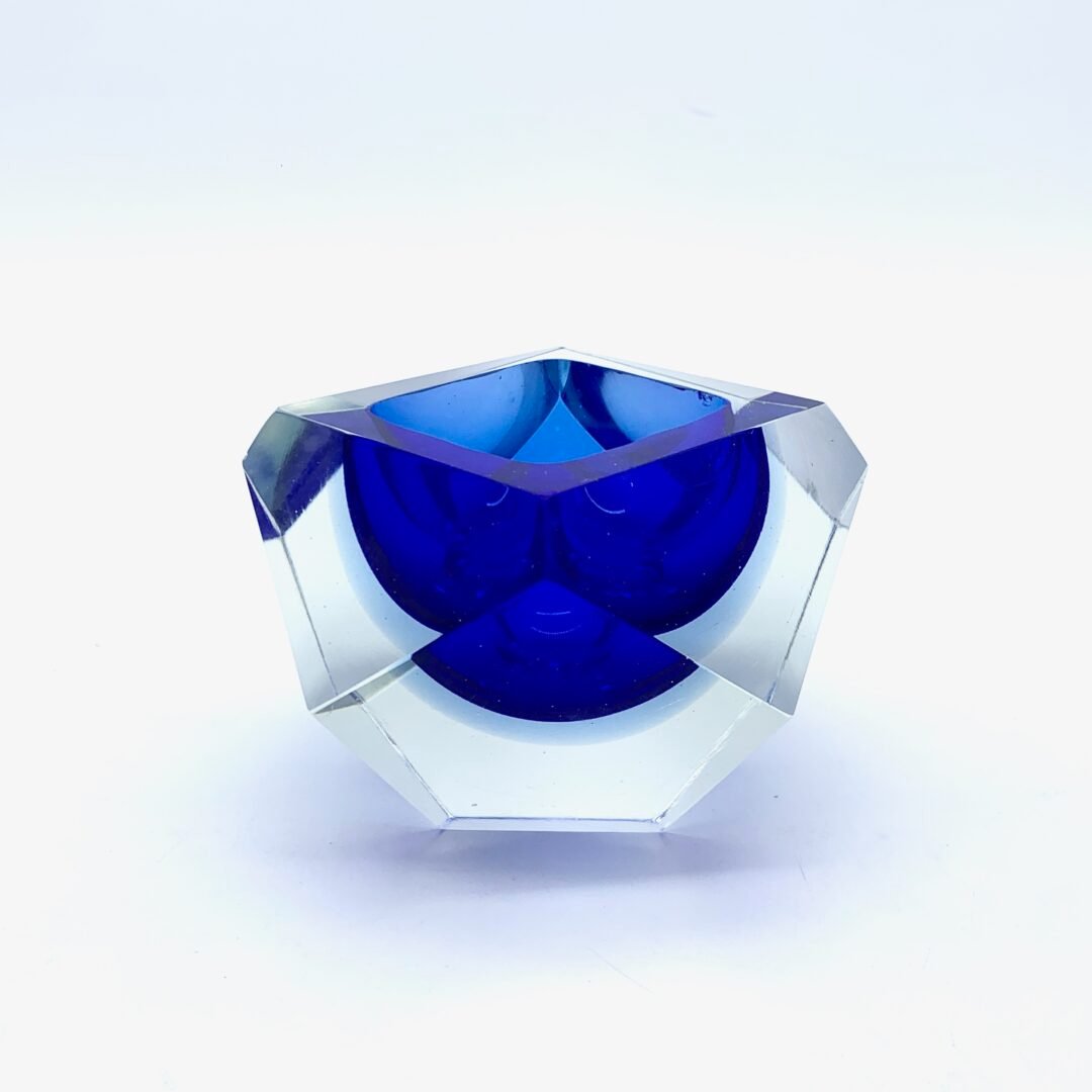 CENDRIER DIAMANT EN VERRE SOMMERSO PAR FLAVIO POLI – MURANO, 1950 – Image 2