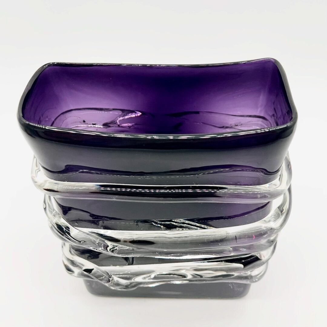 VASE EN VERRE SOUFFLE DE BOHEME, MID-CENTURY – Image 2