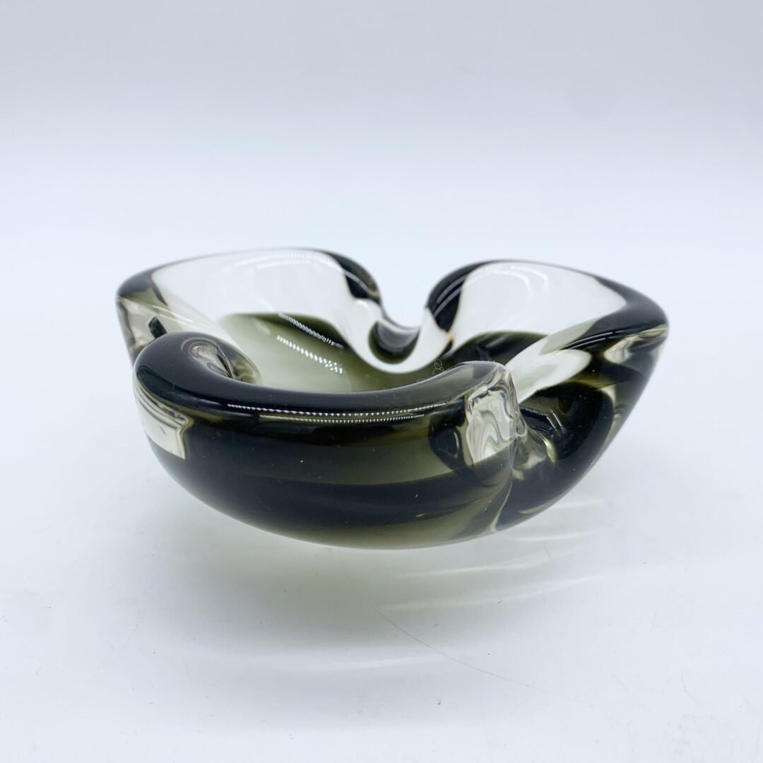 CENDRIER MURANO, NOIR ET GRIS FUMÉ, 1970 – Image 7