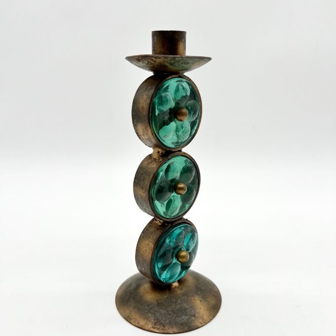 BOUGEOIR EN VERRE ET LAITON GREC, 1950/60 – Image 8
