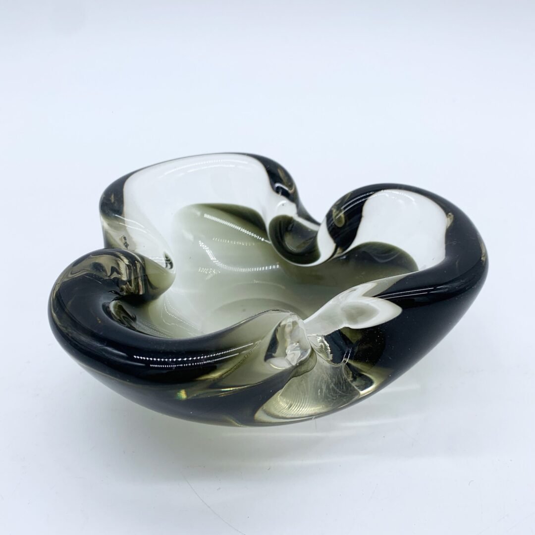 CENDRIER MURANO, NOIR ET GRIS FUMÉ, 1970 – Image 9