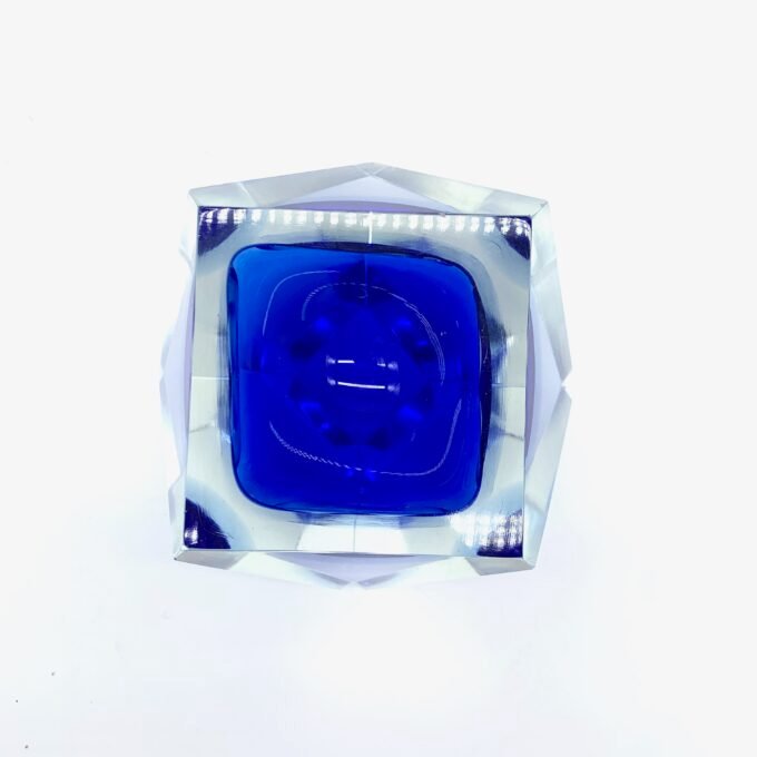 CENDRIER DIAMANT EN VERRE SOMMERSO PAR FLAVIO POLI – MURANO, 1950 – Image 11