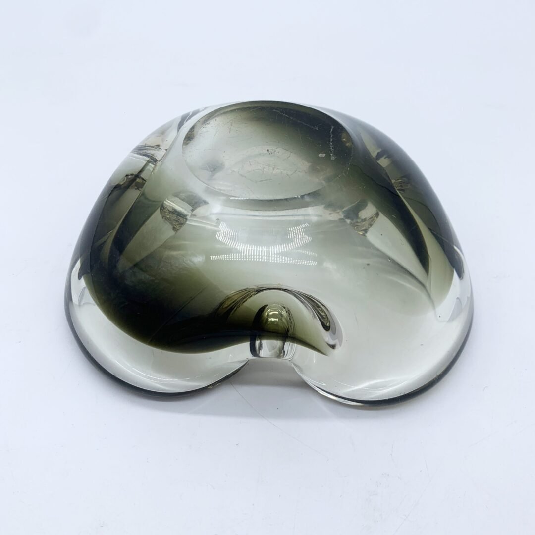 CENDRIER MURANO, NOIR ET GRIS FUMÉ, 1970 – Image 11