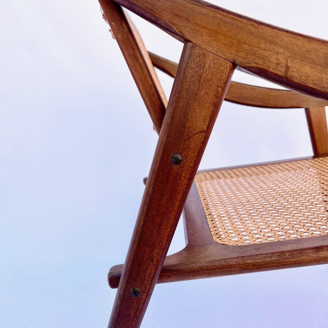 TEAK ARMCHAIR BY MICHEL DUCAROY FOR SNA ROSET, FRANCE, 1952 – Image 6