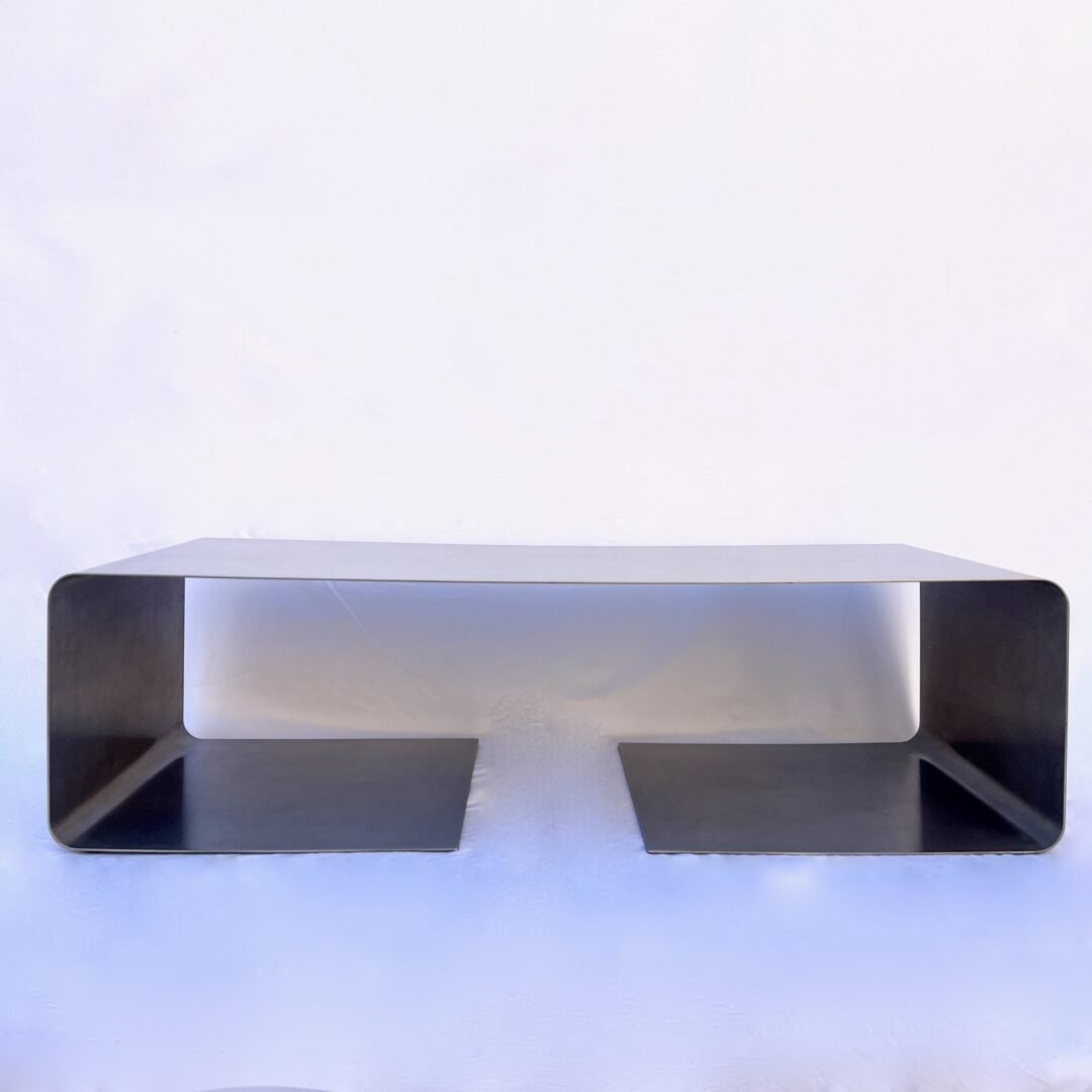 RECTANGULAR STAINLESS STEEL COFFEE TABLE, 1970S – Image 3