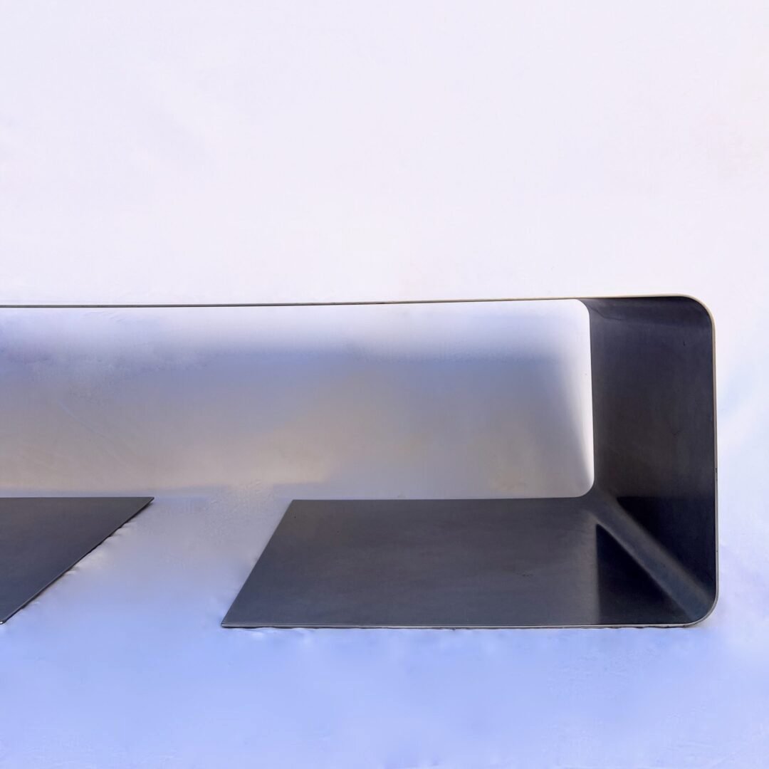 RECTANGULAR STAINLESS STEEL COFFEE TABLE, 1970S – Image 4