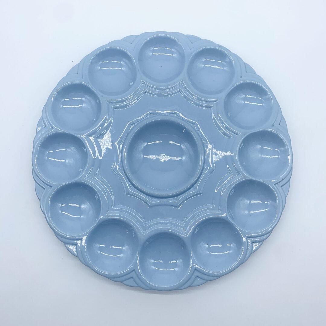 SET ASSIETTES ET PLAT EN CÉRAMIQUE "SARREGUEMINES" 1930s – Image 4