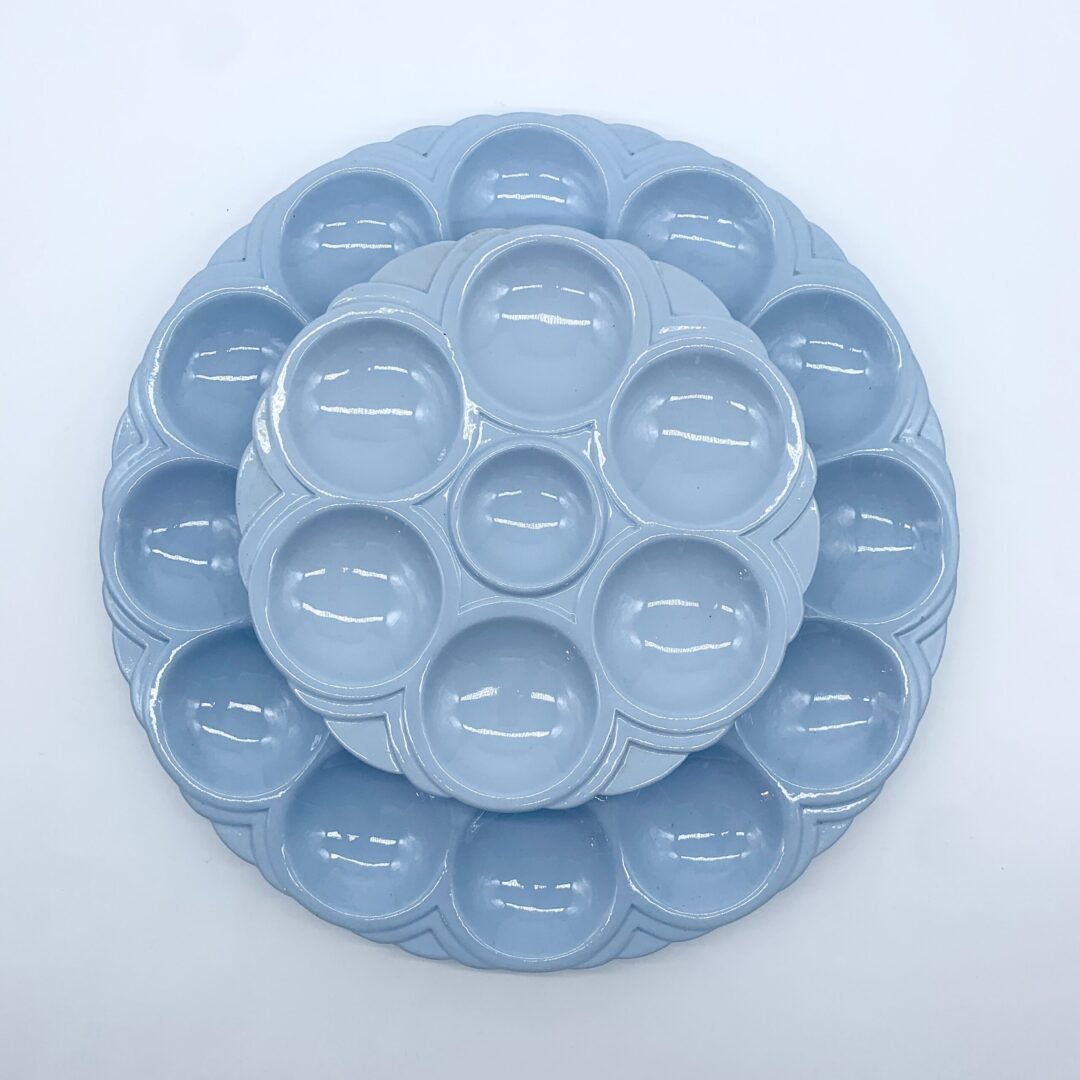 SET ASSIETTES ET PLAT EN CÉRAMIQUE "SARREGUEMINES" 1930s – Image 9
