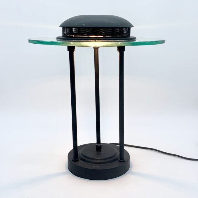 LAMPE "SATURNE" PAR ROBERT SONNEMAN, 1980s