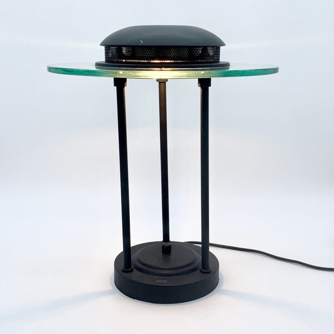 LAMPE "SATURNE" PAR ROBERT SONNEMAN, 1980s