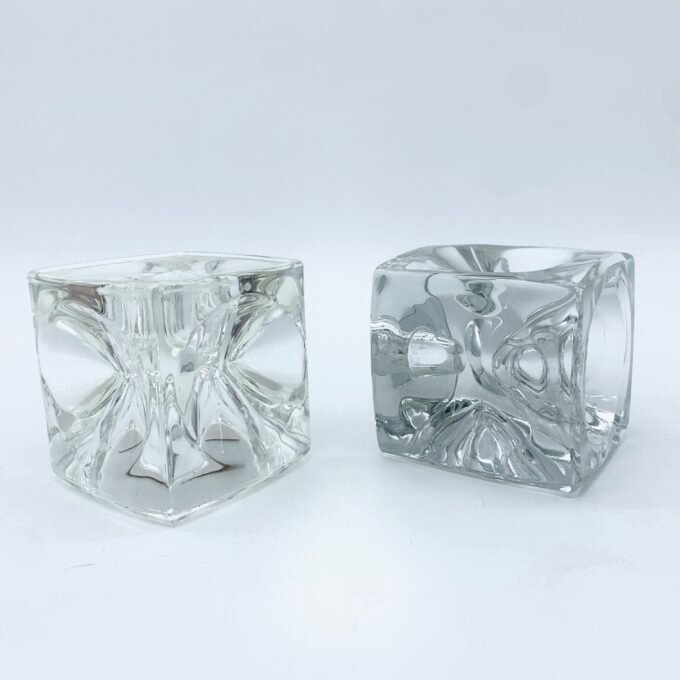 PAIRE DE BOUGEOIR EN VERRE PAR RUDOLF JURNKL, 1960 – Image 4