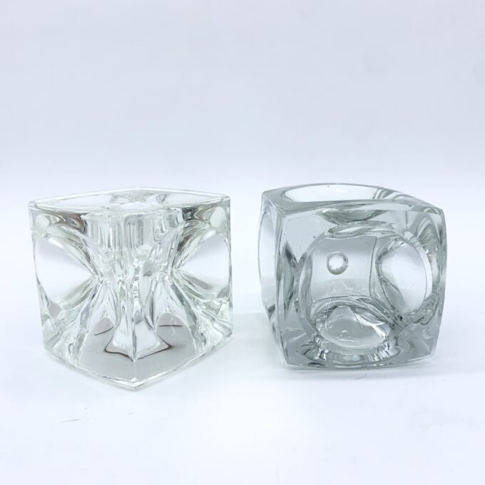 PAIRE DE BOUGEOIR EN VERRE PAR RUDOLF JURNKL, 1960 – Image 2