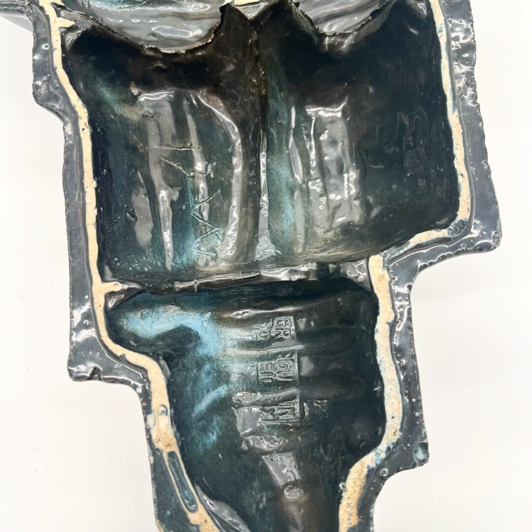 GRANDE SCULPTURE MURALE EN GRÈS, ROGER GUÉRIN À BOUFFIOULX, ART DÉCO – Image 19