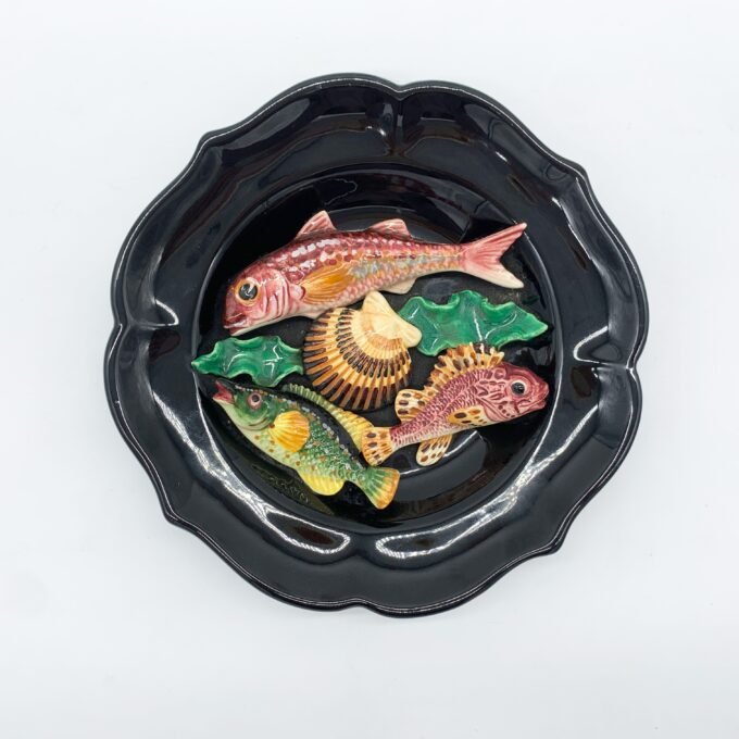 ASSIETTE BARBOTINE AVEC MOTIF MARIN, 1970