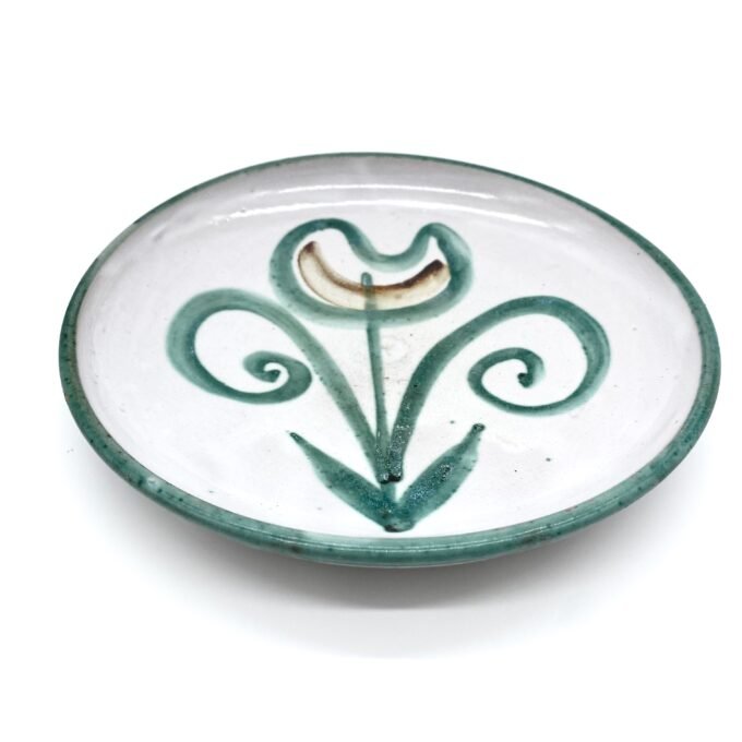 ASSIETTE AU DÉCOR FLORAL - ROBERT PICAULT 1950