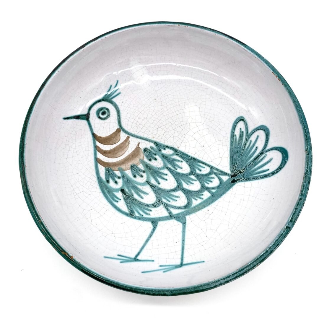 ASSIETTE CREUSE AU DÉCOR D’UN OISEAU - ROBERT PICAULT, 1960s – Image 4