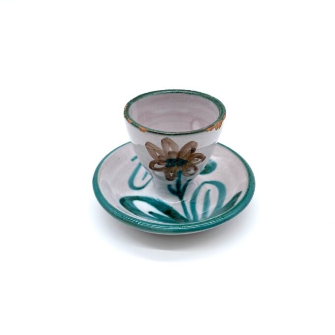 COQUETIER AU DÉCOR FLORAL – ROBERT PICAULT 1960 – Image 4