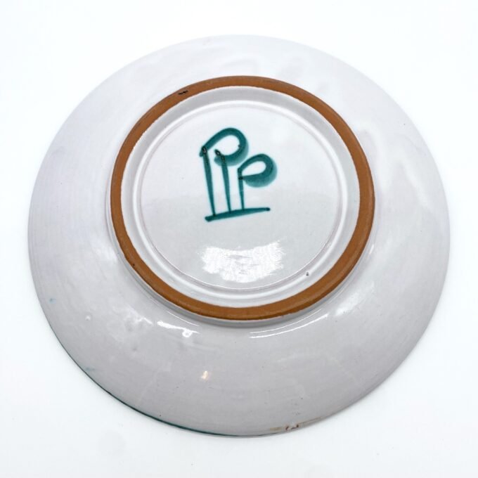 GRANDE ASSIETTE AU DÉCOR FLORAL - ROBERT PICAULT 1960 – Image 6
