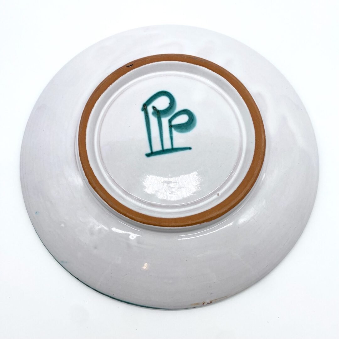 GRANDE ASSIETTE AU DÉCOR FLORAL - ROBERT PICAULT 1960 – Image 6