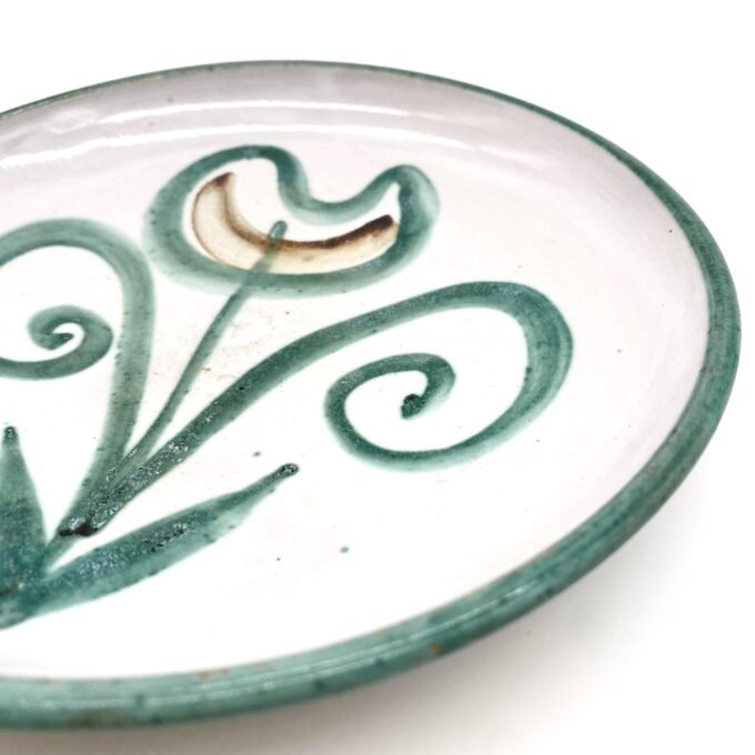 ASSIETTE AU DÉCOR FLORAL - ROBERT PICAULT 1950 – Image 6