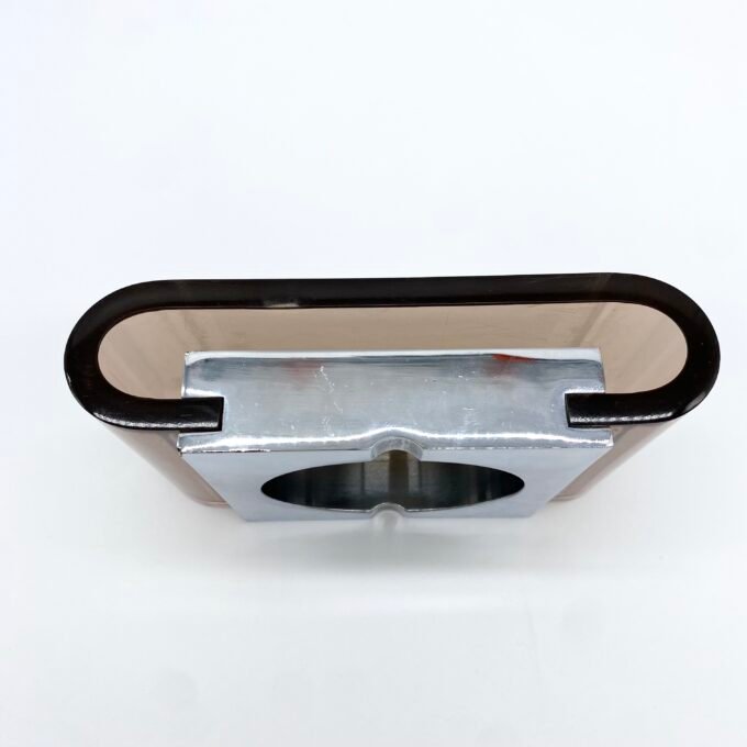 GRAND CENDRIER PLEXI ET CHROME PAR "MICHEL DUMAS", 1970s – Image 2