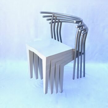 4 DR GLOB CHAIRS BY PHILIPPE STARCK FOR KARTELL, 1980s
