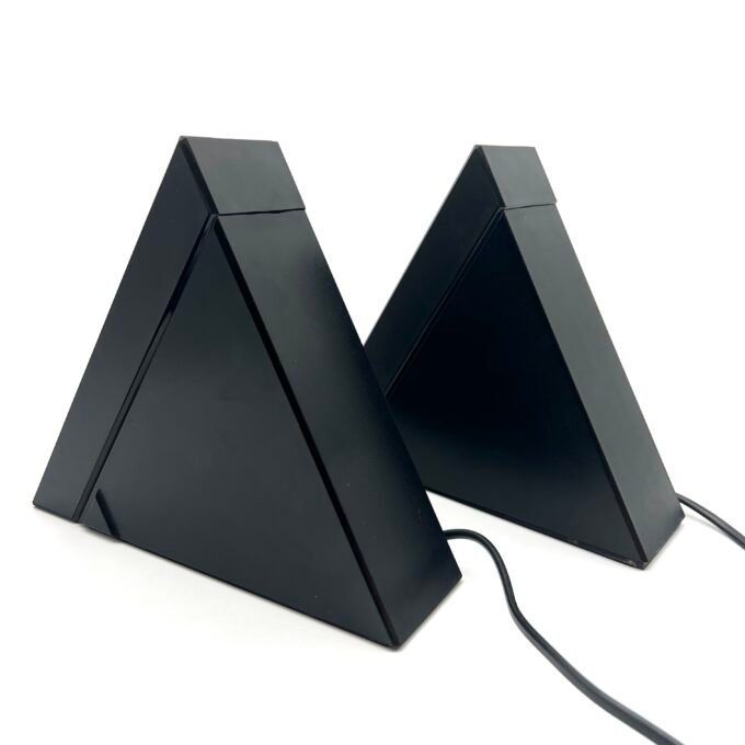 LAMPES "DELTA"PAR MARIO BERTORELLE POUR "JM RDM" MASSANZAGO, 1980s