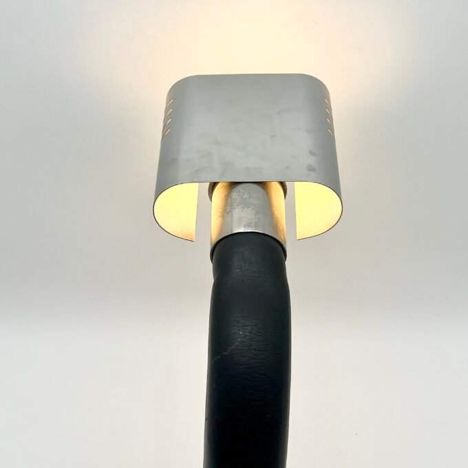 LAMPE TARGETTI CHROME ET NOIR, 1970s. ITALY – Image 5