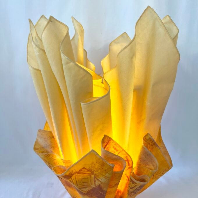 LAMPE "MOUCHOIR" JANNALIGHTS, 1970s. FRANCE – Image 2