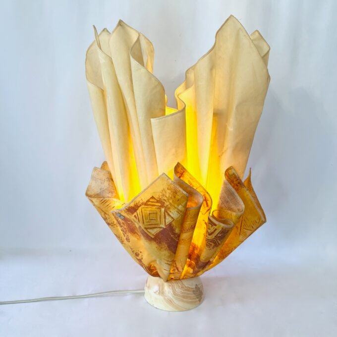 LAMPE "MOUCHOIR" JANNALIGHTS, 1970s. FRANCE
