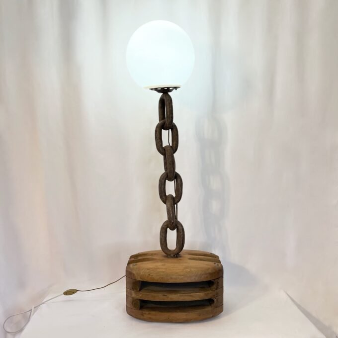 LAMPADAIRE BRUTALISTE "PIECE UNIQUE", 1950s
