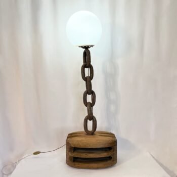 LAMPADAIRE BRUTALISTE "PIECE UNIQUE", 1950s