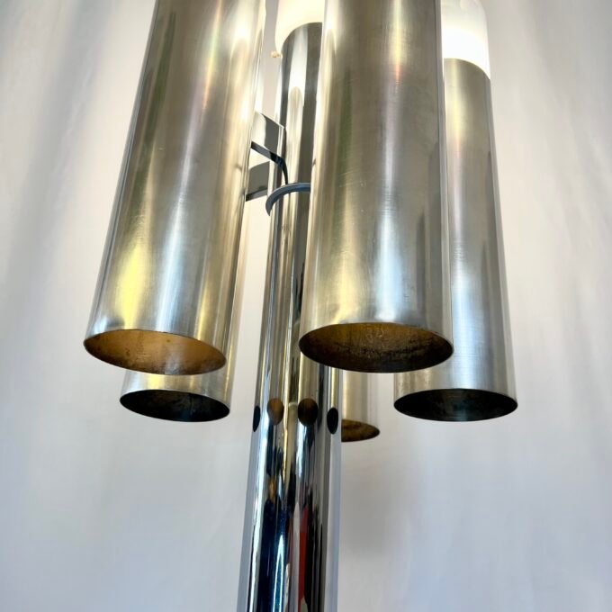 LAMPADAIRE "SPACE AGE" – ATTRIBUÉ À CARLO NASON, CHROME & MURANO, 1970s – Image 13