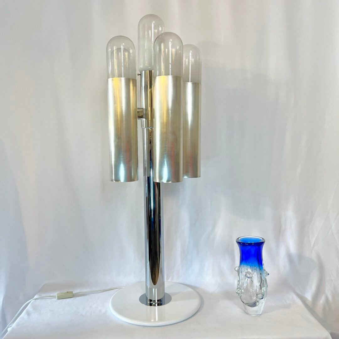 LAMPADAIRE "SPACE AGE" – ATTRIBUÉ À CARLO NASON, CHROME & MURANO, 1970s – Image 22
