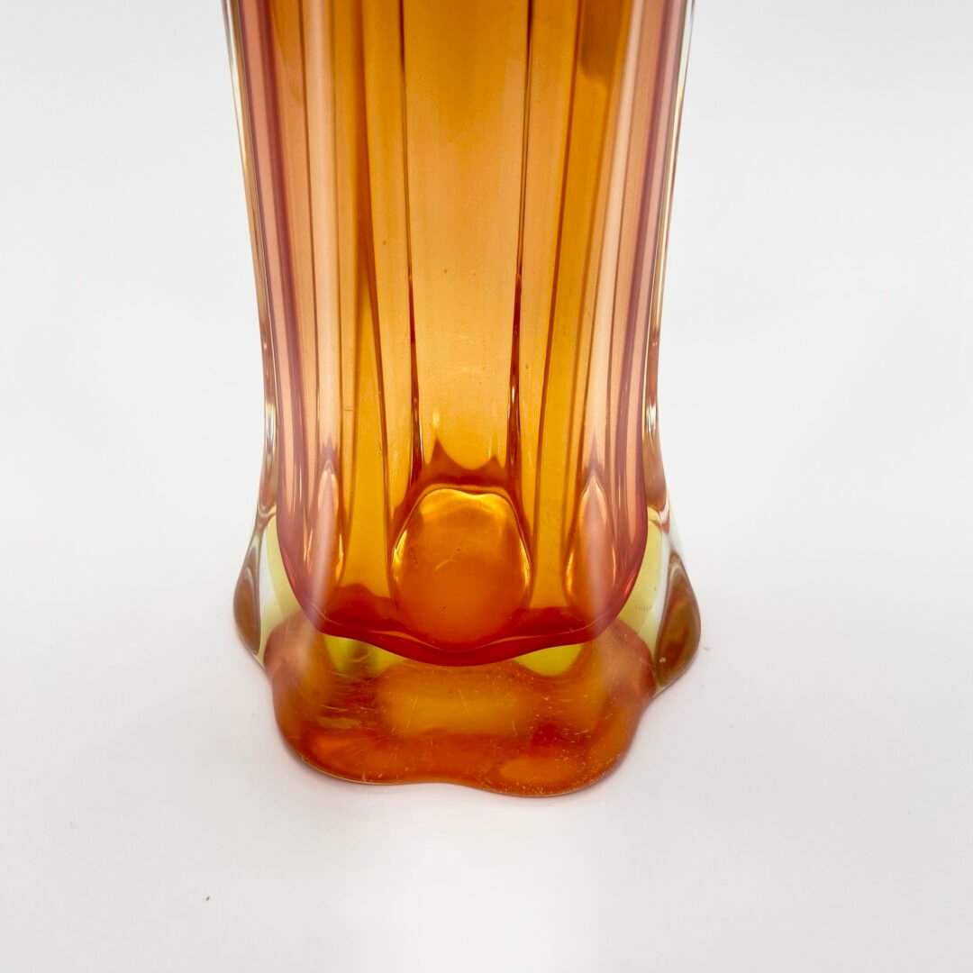 GRAND VASE MURANO ROUGE/JAUNE 1960 – Image 11