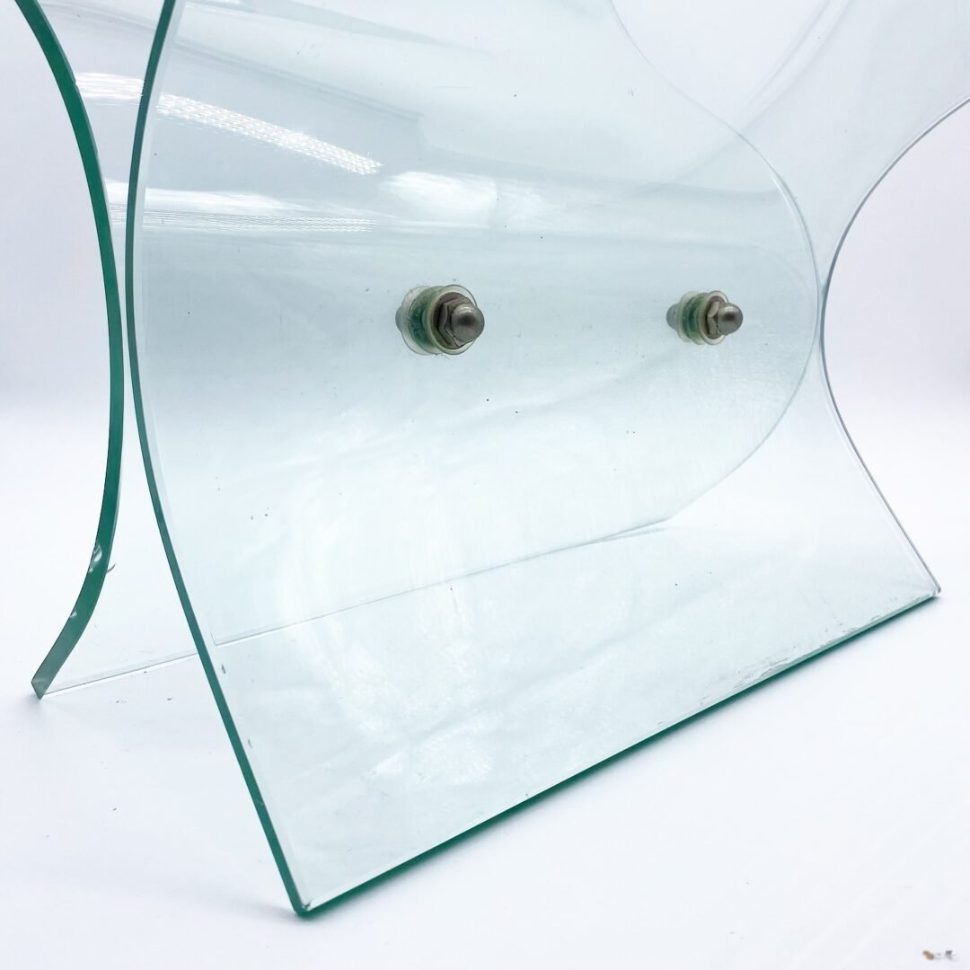 PORTE-REVUES XXL / VERRE TREMPÉ, 1980s, ITALY – Image 9
