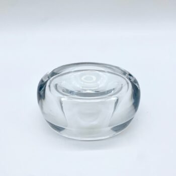 CENDRIER MODERNISTE "GALET POLI" / CRISTAL – BACCARAT