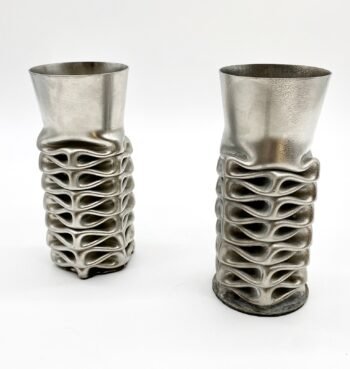 PAIRE DE VASES "COMPRESSION" PAR JACQUES MONIQUET – 1970s