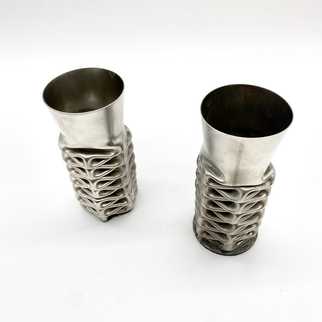 PAIRE DE VASES "COMPRESSION" PAR JACQUES MONIQUET – 1970s – Image 5