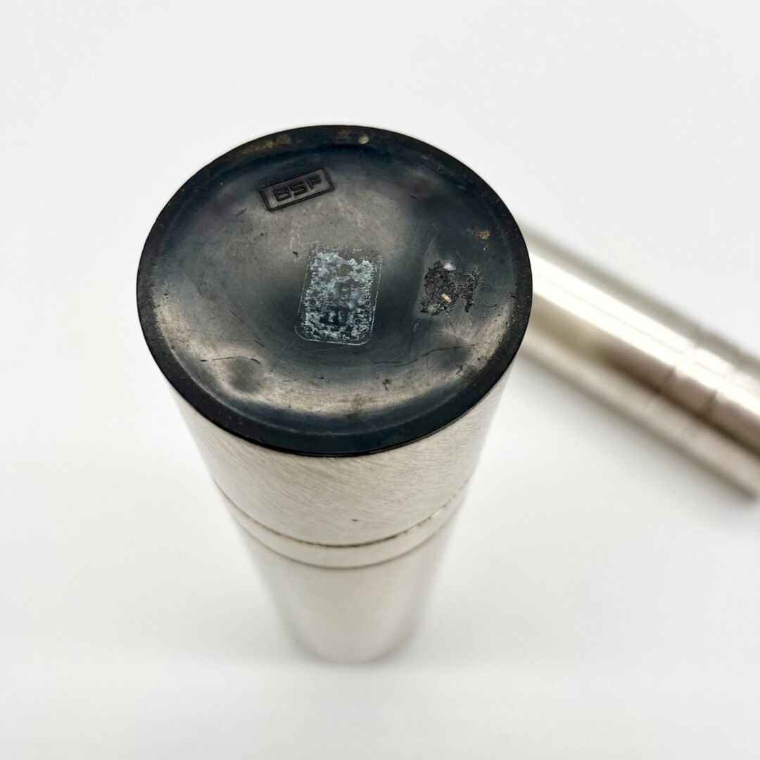 PAIRE DE VASES ROULEAUX / ALUMINIUM PAR "BSF" – ALLEMAGNE, 1960s – Image 10