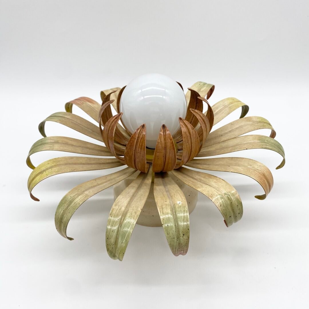 APPLIQUE MURALE "FLEUR" FER FORGÉ  — 1960s – Image 3