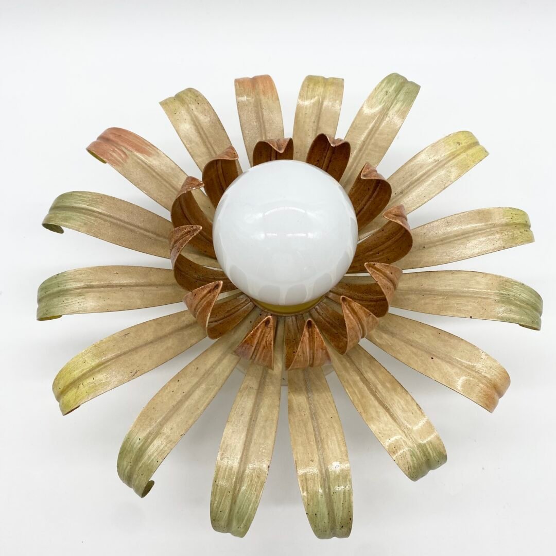 APPLIQUE MURALE "FLEUR" FER FORGÉ  — 1960s