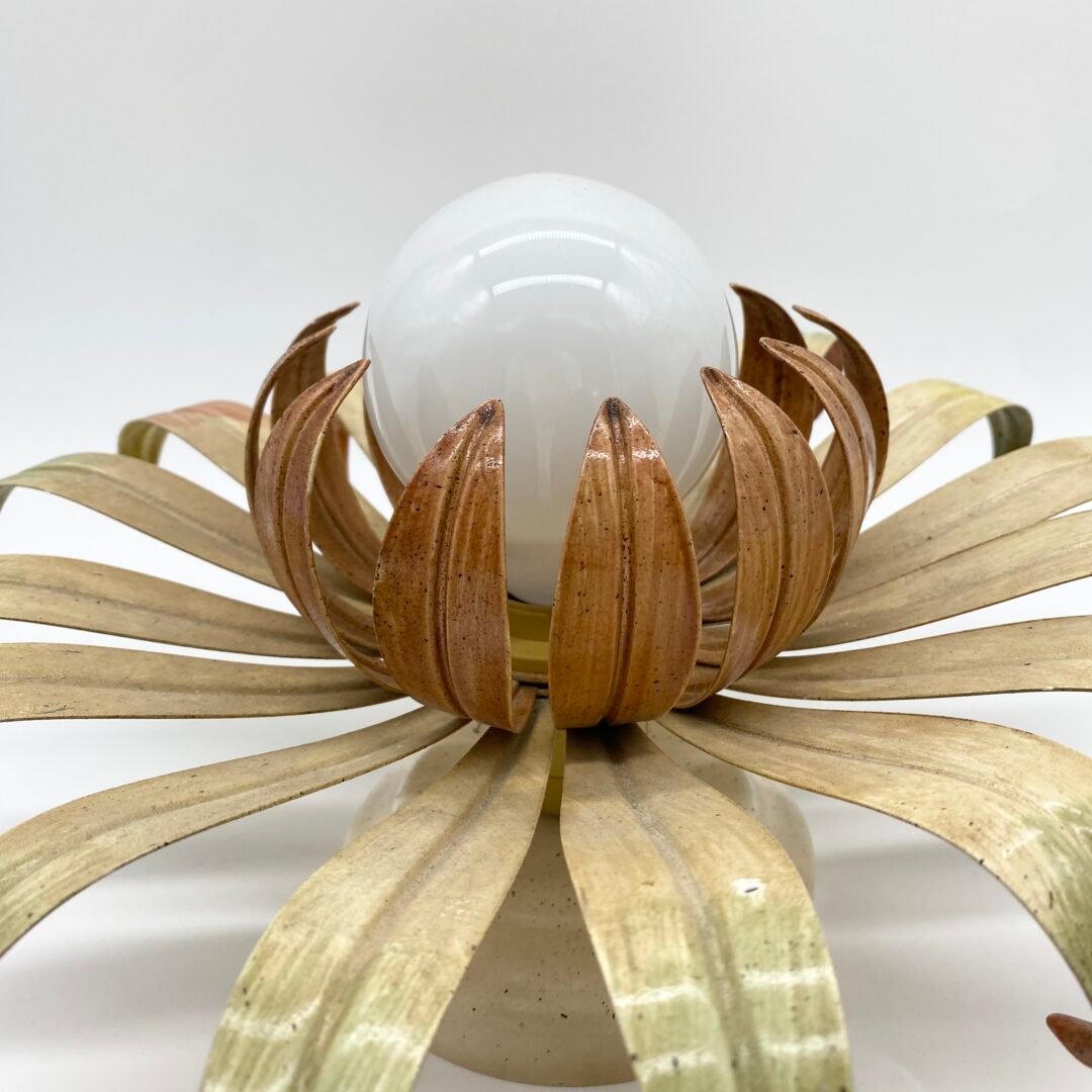 APPLIQUE MURALE "FLEUR" FER FORGÉ  — 1960s – Image 7