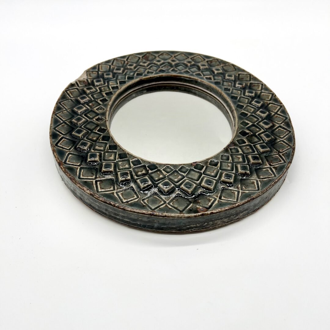 MIROIR CERAMIQUE "LOSANGES" , 1970s – Image 7