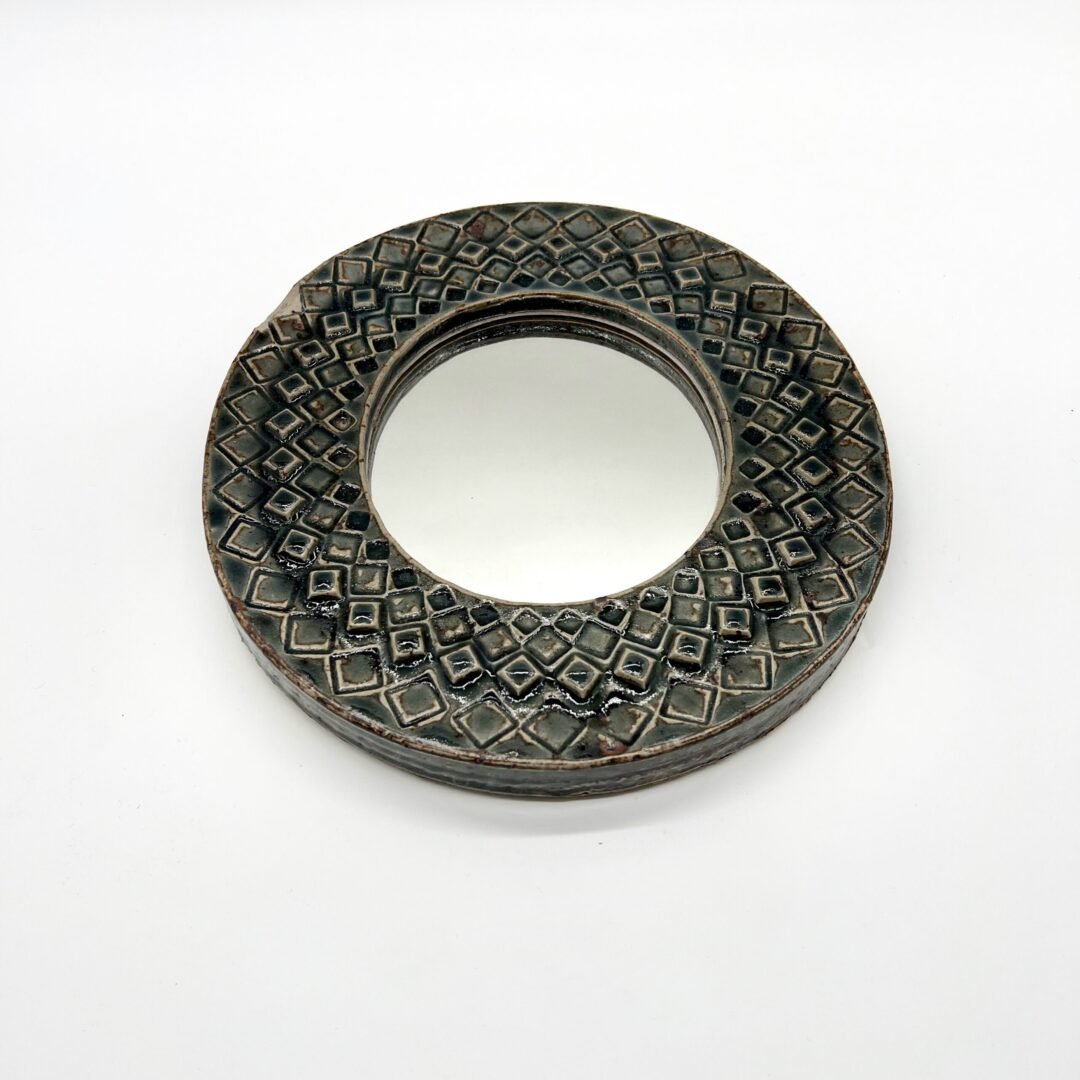 MIROIR CERAMIQUE "LOSANGES" , 1970s – Image 6
