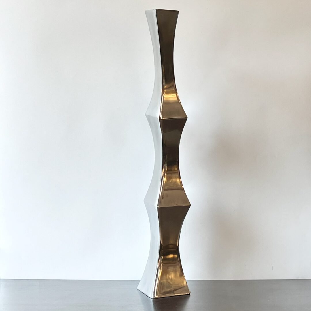 VASE "TOTEM" XXL / FONTE D’ALUMINIUM – 1980s – Image 4