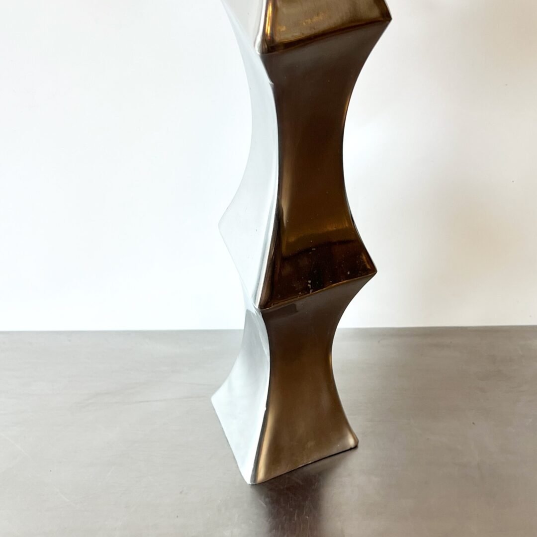 VASE "TOTEM" XXL / FONTE D’ALUMINIUM – 1980s – Image 6