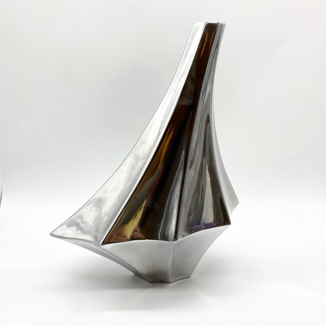 VASE "OVNI" / FONTE D’ALUMINIUM – 1970s  – Image 10