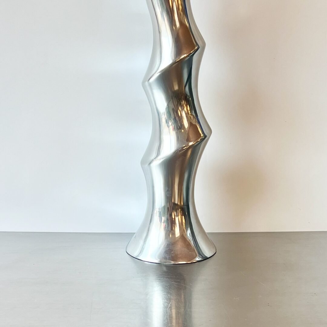 VASE "TORSADÉ" XXL / FONTE D’ALUMINIUM – 1980s – Image 7