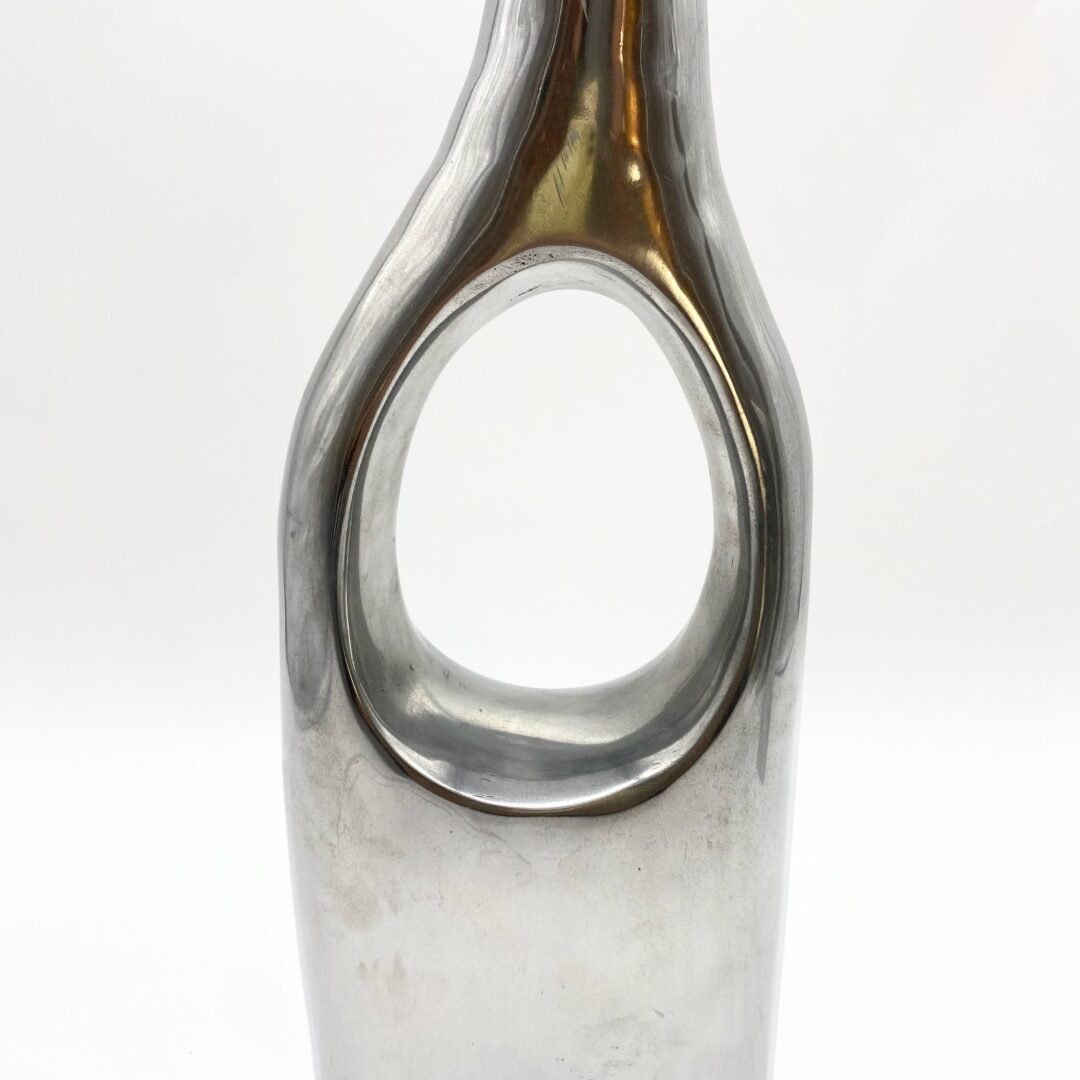 VASE MODERNISTE / FONTE D’ALUMINIUM – 1970s – Image 7